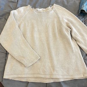 Distressed sweater